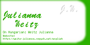 julianna weitz business card